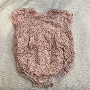 Floral Pink Baby Romper